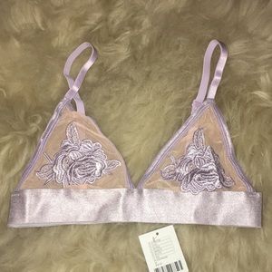 NWT rose lace bralette